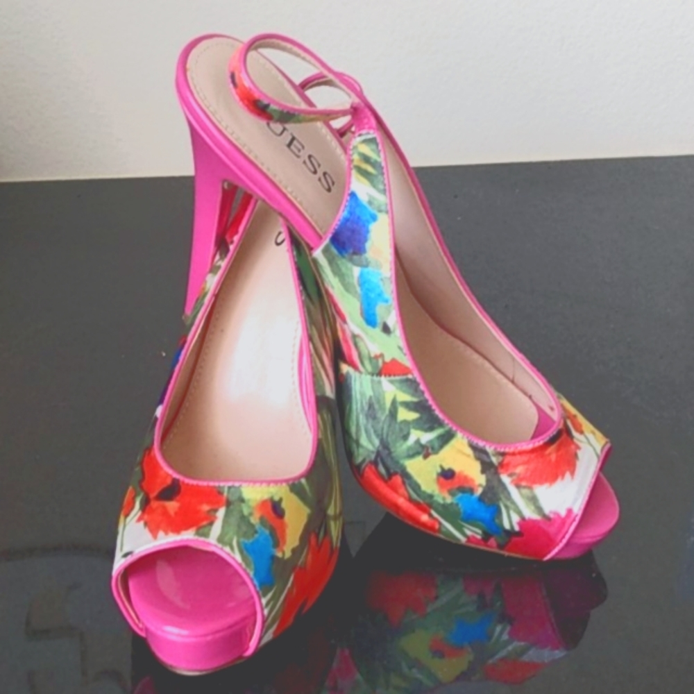 Sexy floral summer getaway high heel